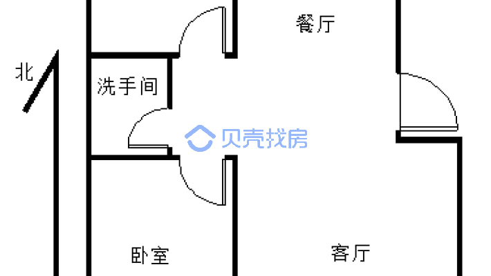 采光好，客厅朝南，唯一一套，主卧室朝南，户型方正-户型图