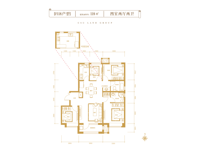 丰润中建府户型图图片