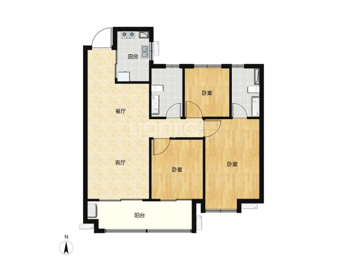 巨荣光明里--建面 98.8m²