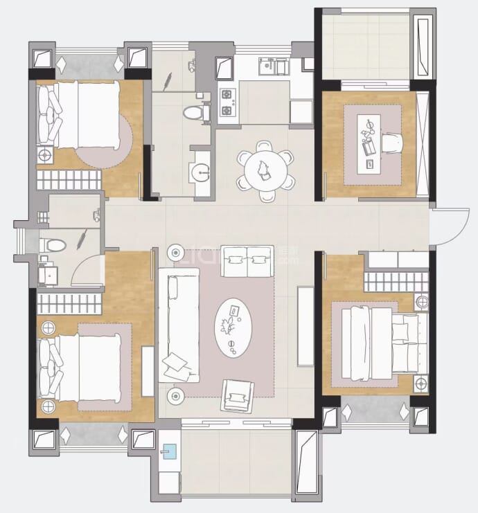 阳光城·丽景湾--建面 133m²