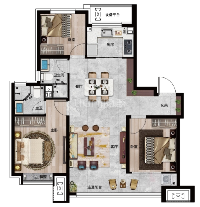 天正君悦府三期--建面 109m²