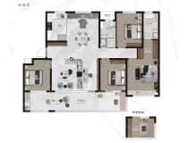 东岸世家三期4室2厅2卫户型图