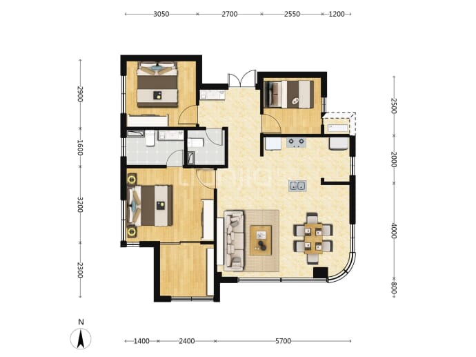 天府映屿--建面 90m²