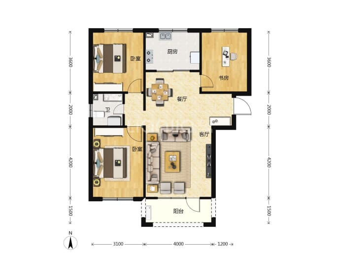 悦泰山里二期--建面 102m²