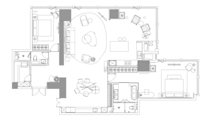 华润置地西安曲江CCBD--建面 231m²