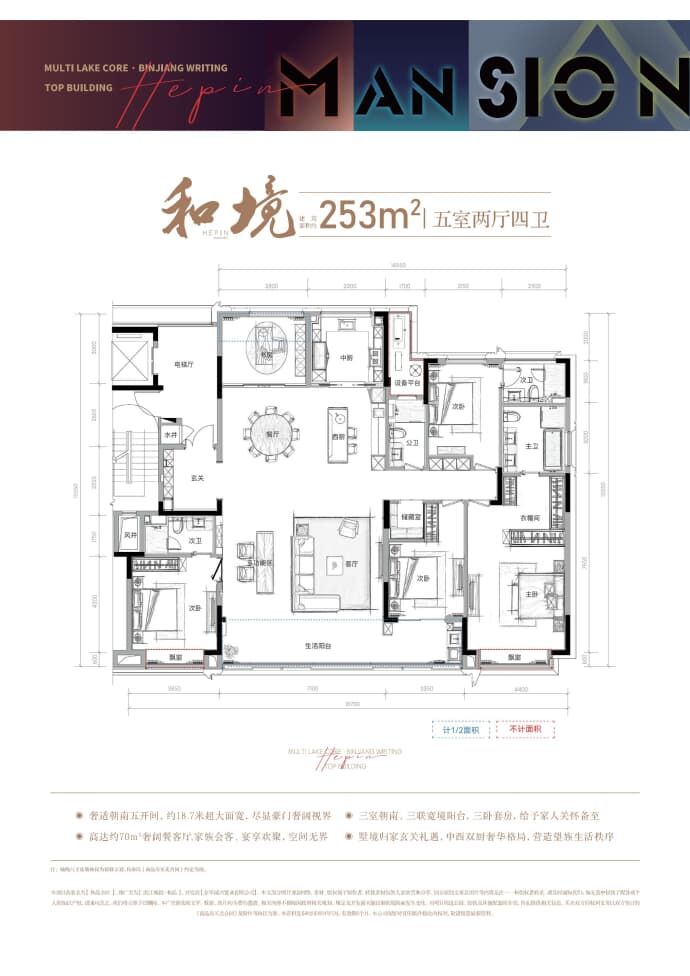 滨江城投和品--建面 253m²