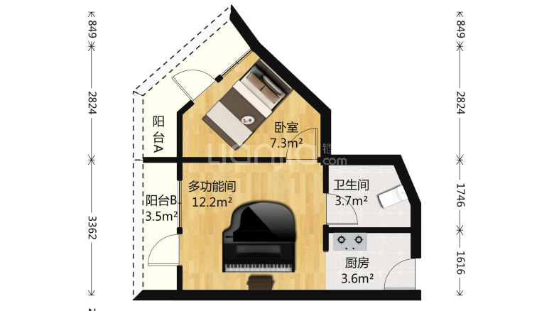 建發天府鷺洲鷺公館轉角標間出租