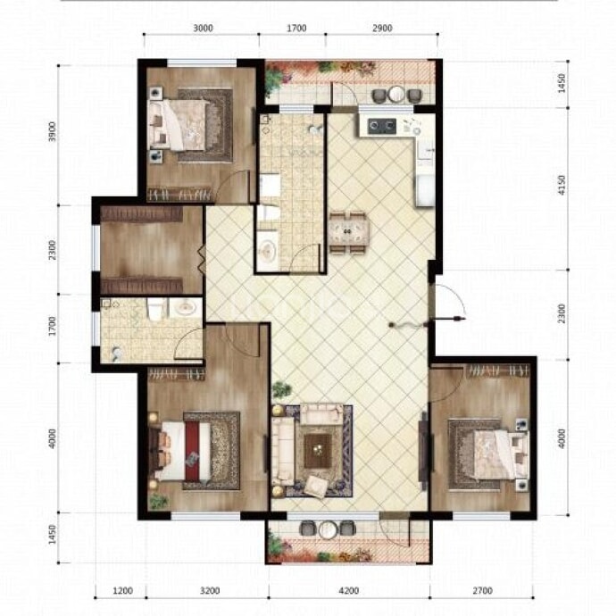 学子园--建面 134.24m²