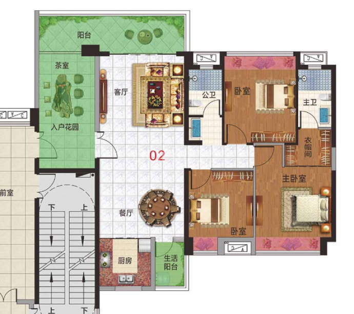 南国丽城--建面 132.84m²