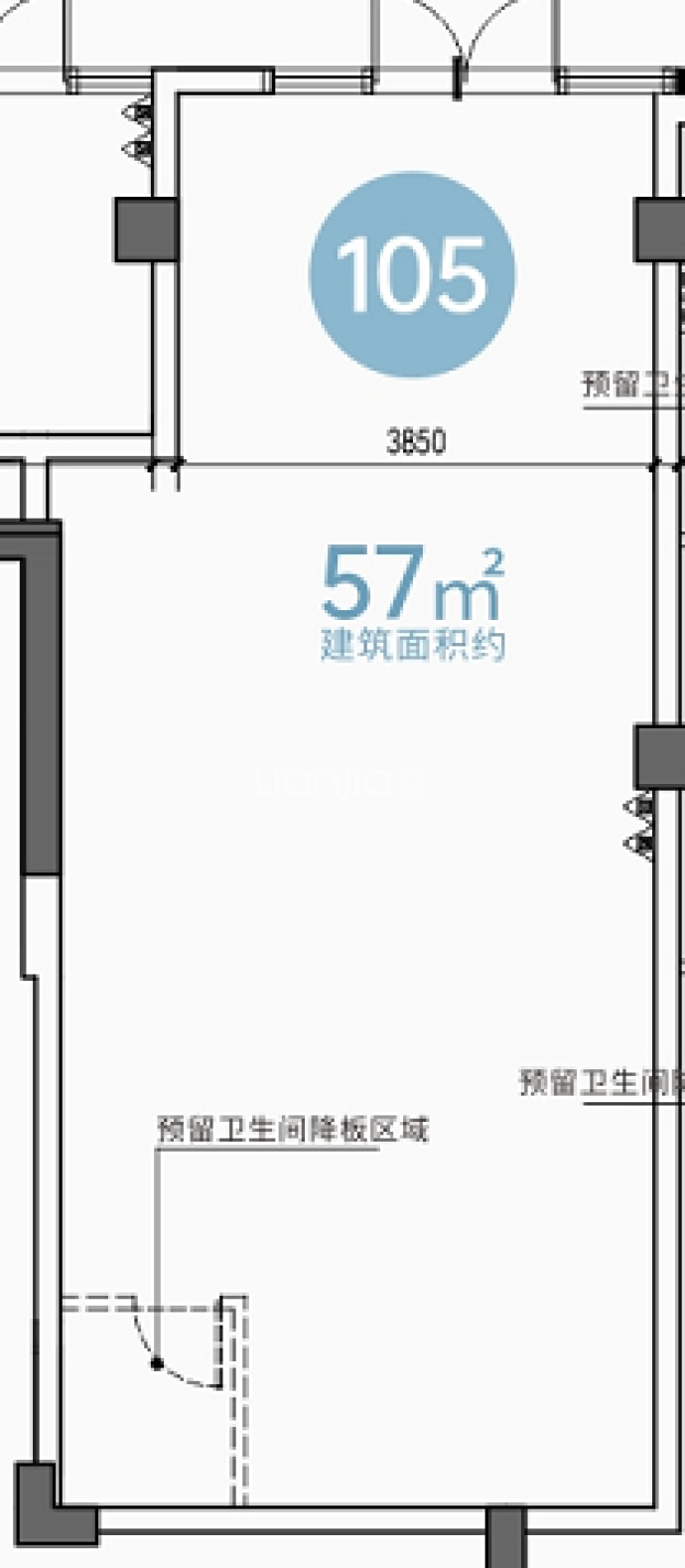 新悦锦云--建面 57m²