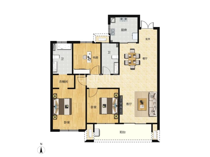 东湖ONE--建面 116m²