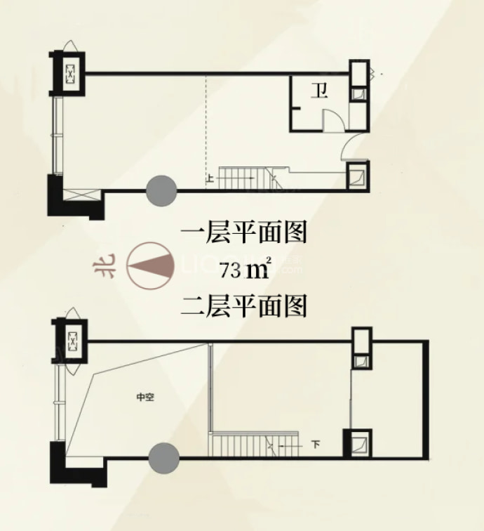 新睿广场--建面 73m²