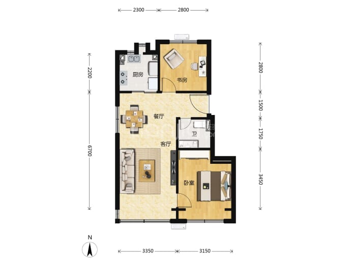 和悦璞云--建面 68m²