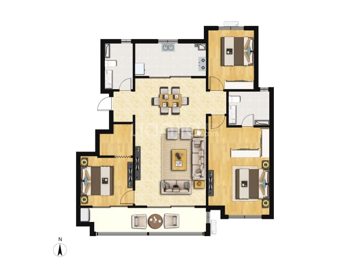 天泰城桃源里--建面 127m²