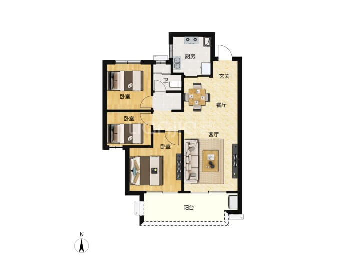 融侨悦城--建面 89m²