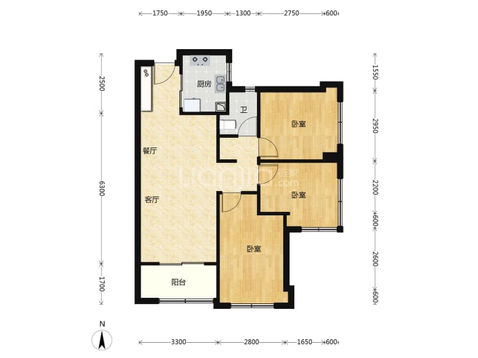 深业颐樾府--建面 78m²