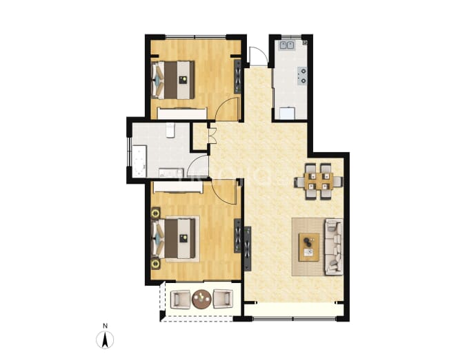 乡间艺墅--建面 90m²