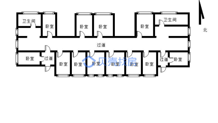 松山区高铁站前独立单元二楼三楼整体出售-户型图