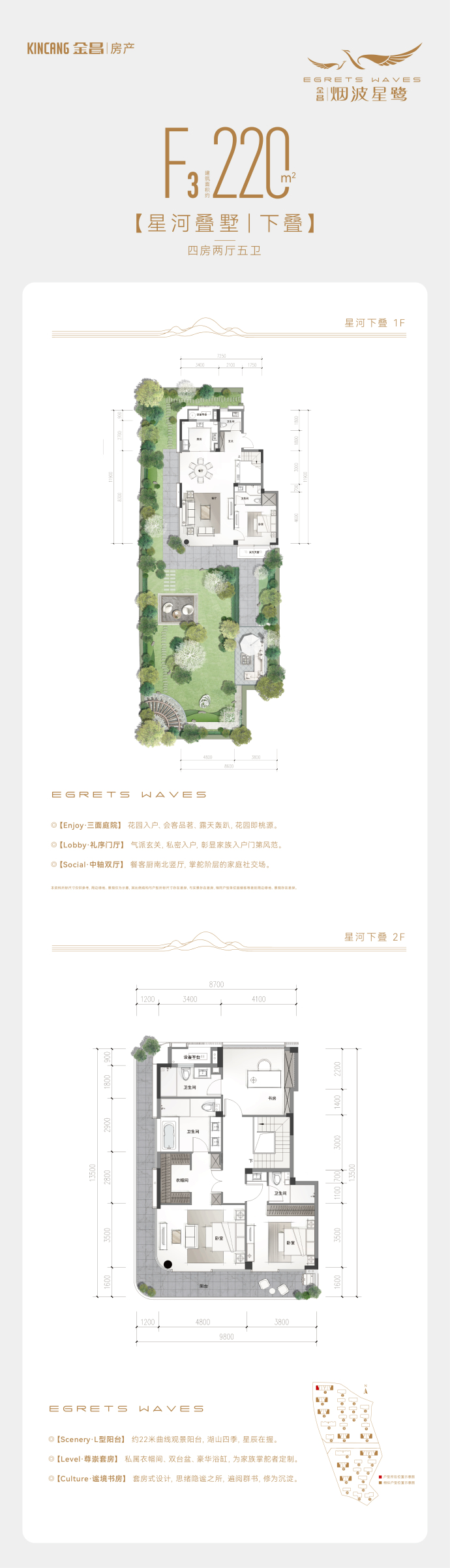 金昌烟波星鹭--建面 220m²