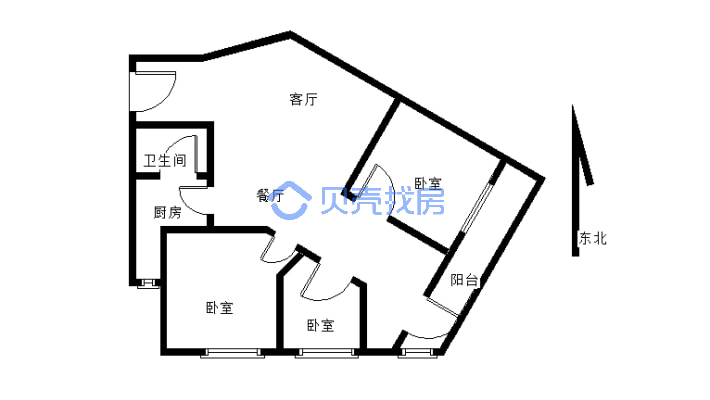 树刚大厦3-2-1-2 116.88m-户型图