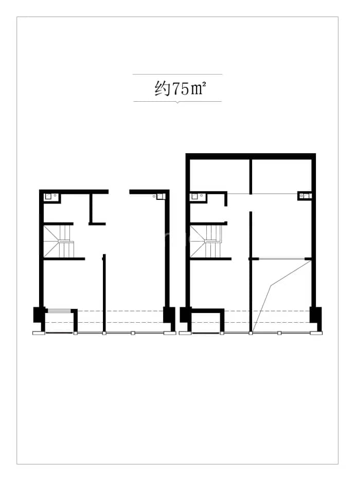 天恒世界集--建面 75m²