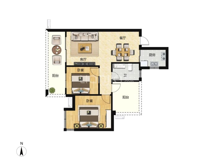 凯誉学府--建面 78m²