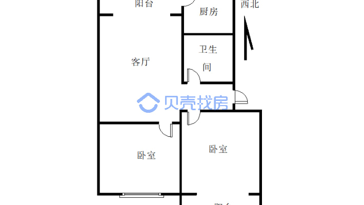 带电梯，一个围墙的距离，关门出售-户型图