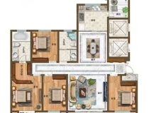 裕升华庭4室2厅2卫户型图