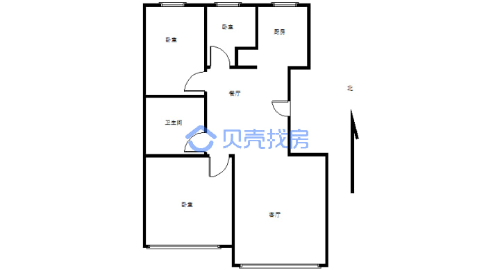 ：此房南北通透，视野采光好，装修保养用-户型图