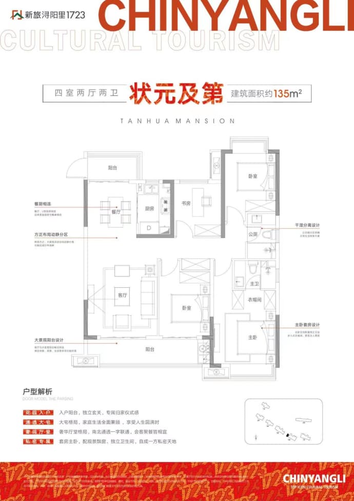 新旅浔阳里1723--建面 135m²