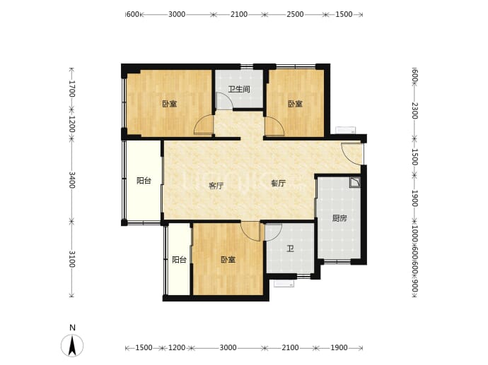 璟荟名庭--建面 89m²