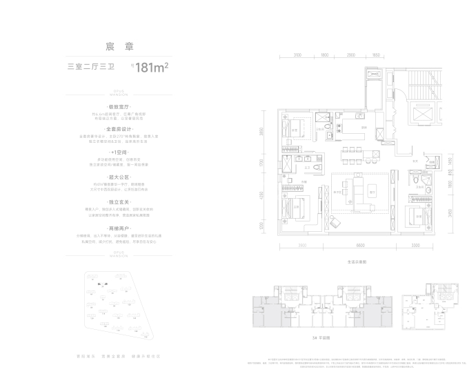 金地华章--建面 181m²