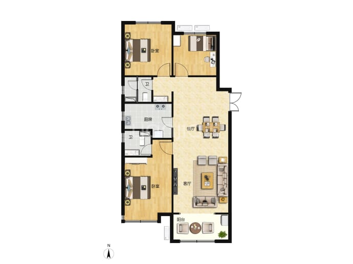 珍璟园--建面 115.95m²