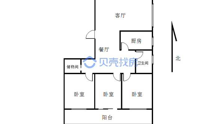 联盟路89号 三室两厅 生活便利 居住方便-户型图