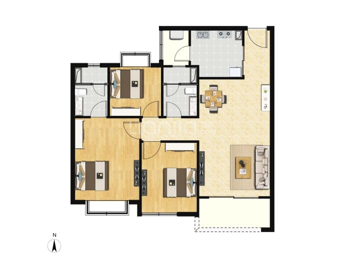 明月听澜--建面 112m²