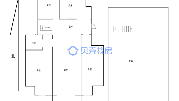 此小区是新小区，位于新老城区交会处，户型南北通-户型图