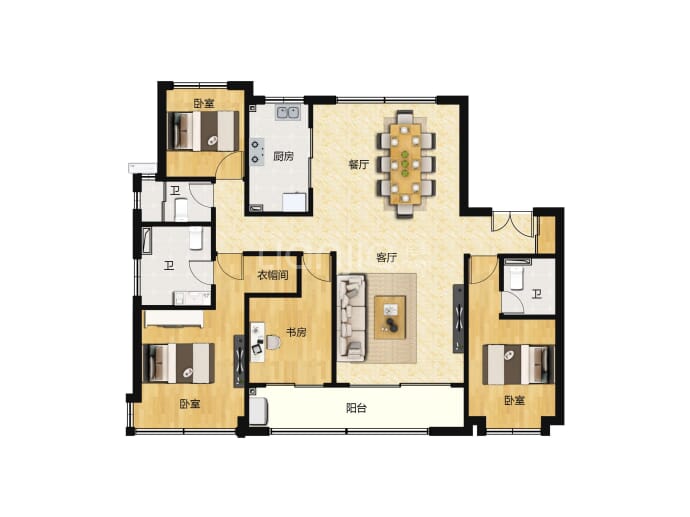 融创时代中心--建面 218m²