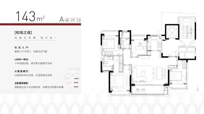 仁恒龙湾--建面 143m²