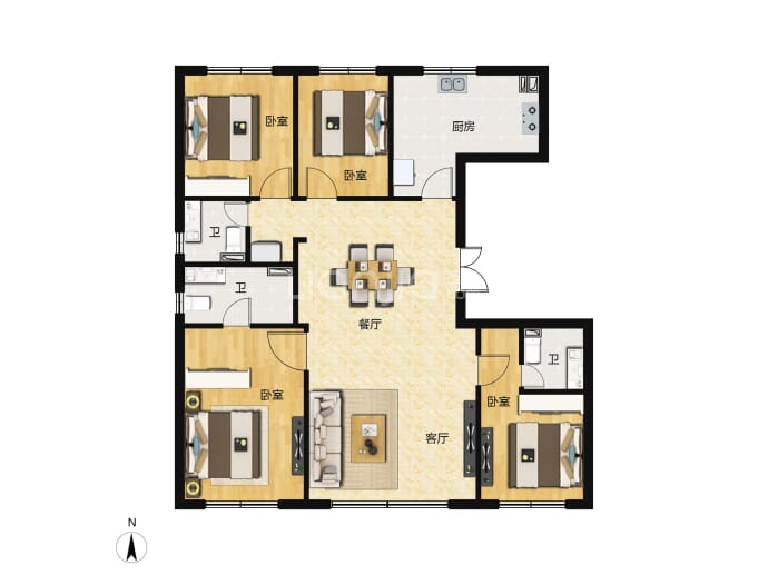 建发·望京养云--建面 168m²