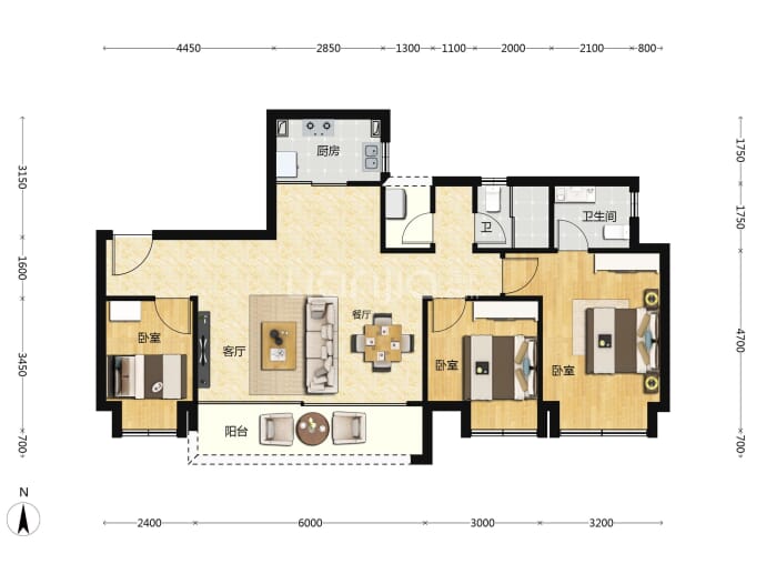 绿城春风晴翠--建面 99m²