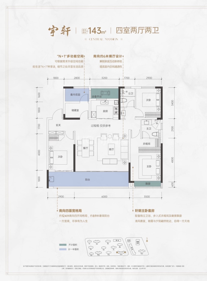 中国铁建花语江南--建面 143m²