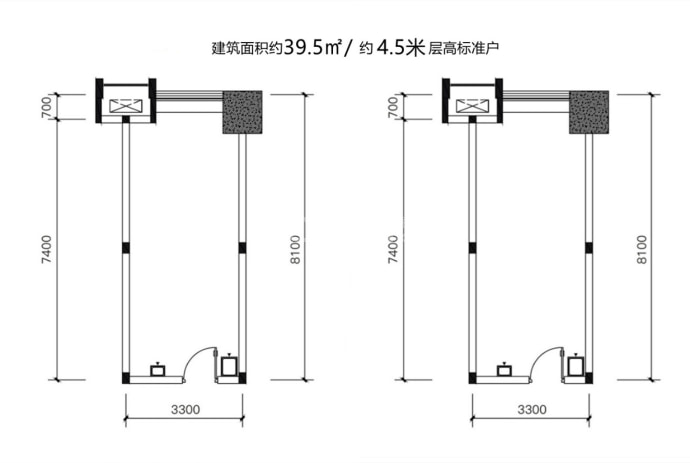 华润置地万象域--建面 39.5m²