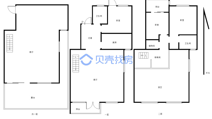 文曲新座  154.00m² 洋房 带地下室和小花园-户型图