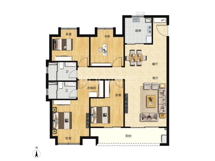 万科公园5号--建面 143m²