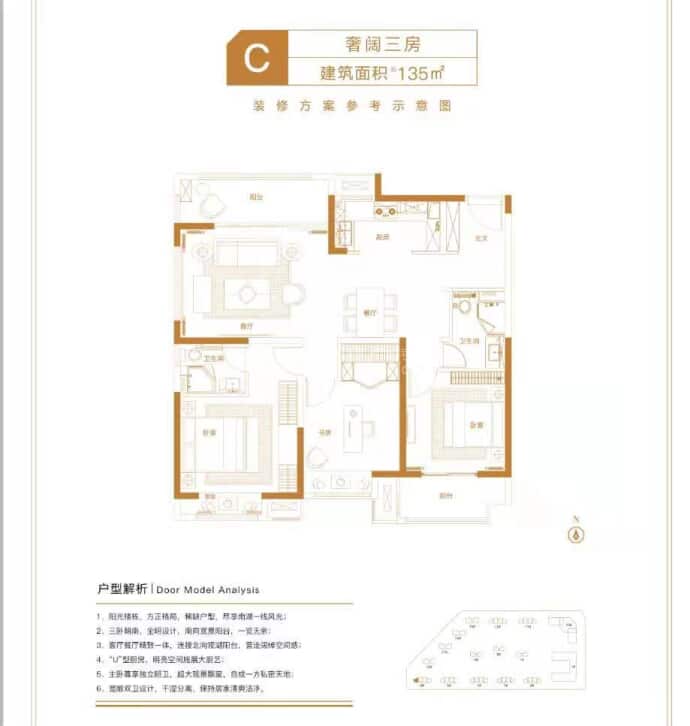 蓝光·万华湖畔花苑--建面 135m²