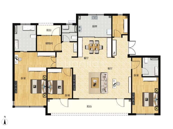 崂山悦府--建面 186m²