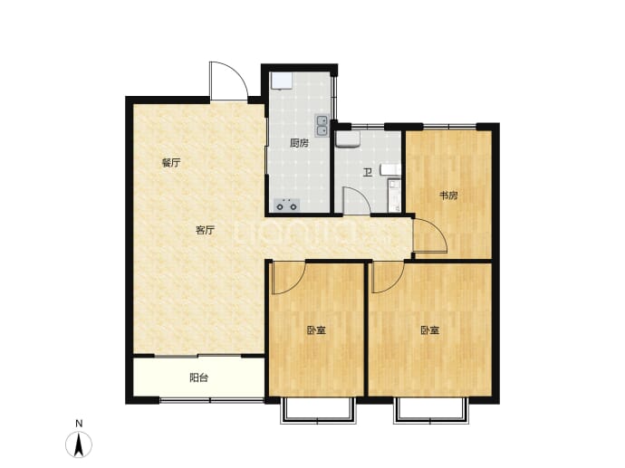 深港城--建面 105.05m²