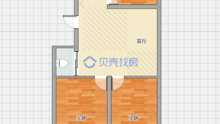 L区100平米三居室 三层精装未住 正在装修-户型图