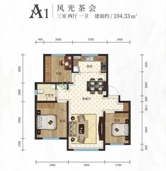 紫美雅和--建面 104.33m²