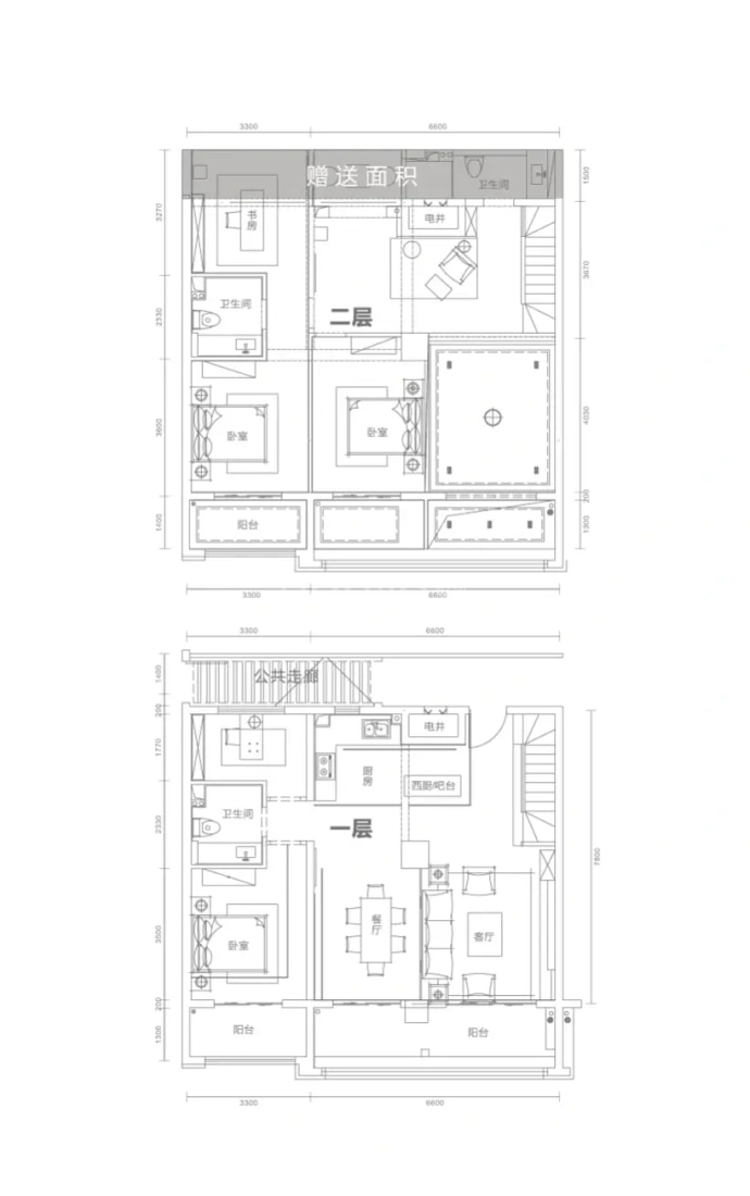 经纬府4室2厅3卫户型图